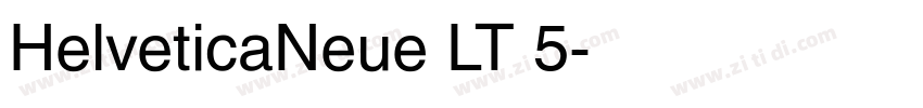 HelveticaNeue LT 5字体转换